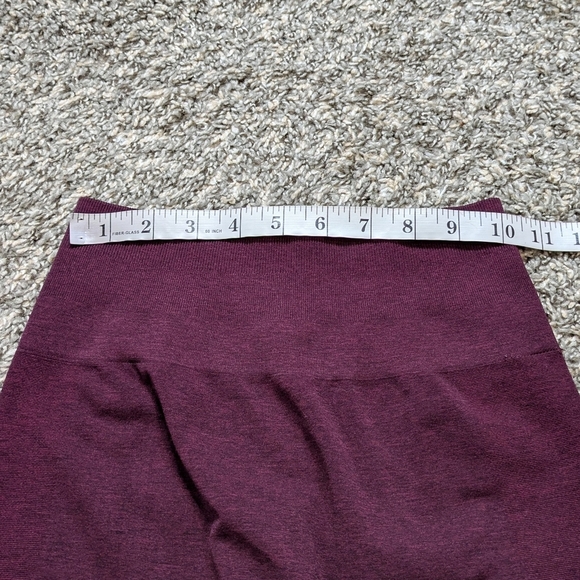 Alphalete Maroon Workout Exercise Leggings S - Picture 11 of 11